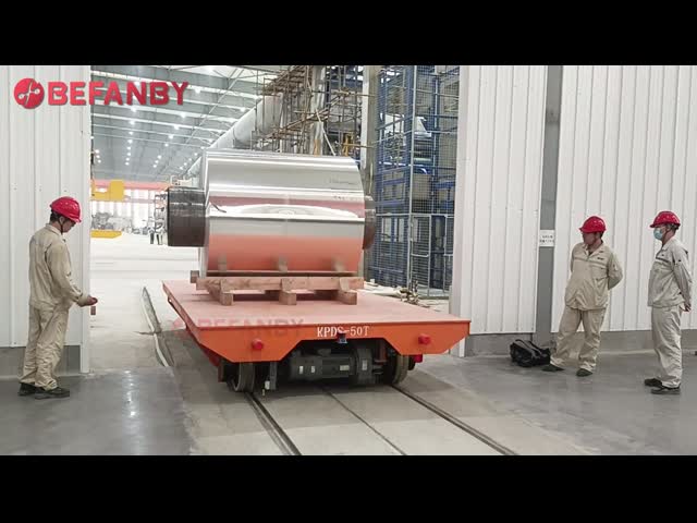 Carrinho de transferência de peso 2000 kg guiado por trilho elétrico