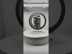 Клетка сферически окна подшипника ролика 22318CCJA 90*190*64mm стальная никакое кольцо внутреннего кольца фланца внутреннее центризовала кольцо с направляющими video