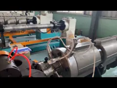 πλαστική PP 1650mm υψηλής ταχύτητας PE ζαρωμένη PVC γραμμή εξώθησης σωλήνων σωλήνων αγωγών αποξηράνσεων ηλεκτρική