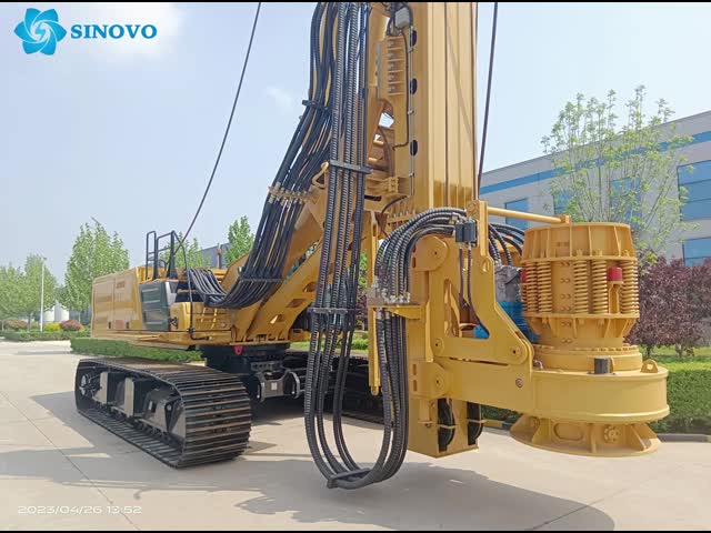Series rotary drilling rig mounted on original CAT base