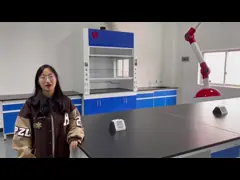 Черный фенолная смола столешница белый лабораторный стол в химической лаборатории использование video