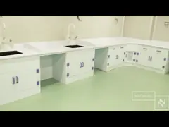 Пластиковая химия Лабораторная мебель Лабораторная скамейка Стандартная экспортная картона video