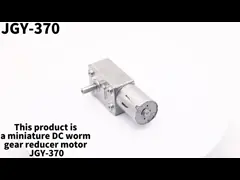 ASLONG JGY-370 37mm 6/12/24V Miniature DC Worm Gear Reducer Motor With Self-Locking Low-Speed Motor