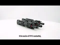 Соединитель IP67 водоустойчивый y солнечный для установки солнечной системы video