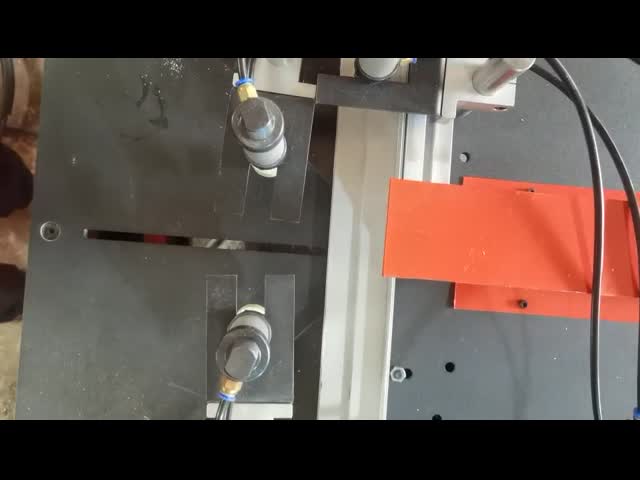 0.2 Kw upvc окна двери машины квадратная ленточная пила коробка пвк профили пвк окна дверь машина 90 градусов видео