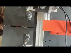 0.2 Kw upvc окна двери машины квадратная ленточная пила коробка пвк профили пвк окна дверь машина 90 градусов video