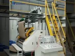 5-слойная коругационная линия с системой управления производством и односторонней video