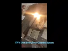 50 мм лазерный луч лазерная очистка головы ручной пистолет для дерустирования промышленности video