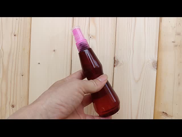 プラスチック 円形 ミニミストスプレーボトル 100ml 3OZ S形 薄い腰