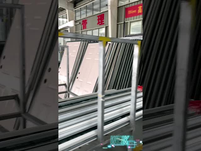 Customized Slimline Aluminium French Doors White Anti Theft