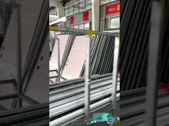 Справа наружная крыша окна окна дверь алюминиевая стальная рама video