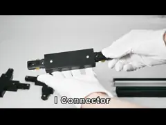 3 Wires Aluminum Commercial Spotlight Track Rail Strip White