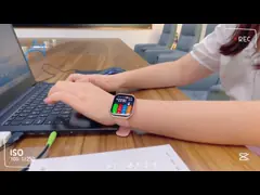 Auto Stress Detection Smartwatches Step Counter Silicone Strap Watches For Ladies