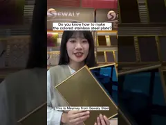 золото декоративных плит нержавеющей стали 0.5mm красит Pvd покрывая стандарт JIS video