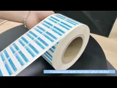 85um 1.5mil Matte Sliver Semi Transfer Tamper Evident Label Stiker With Low-Residue