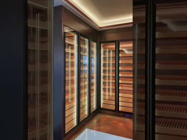 Роскошные современные винные шкафы для гостиной из черного стекла Бренд MINXINLONG видео