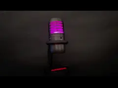 микрофон конденсатора кардиоиды студии 92khz 24bit с освещением RGB video