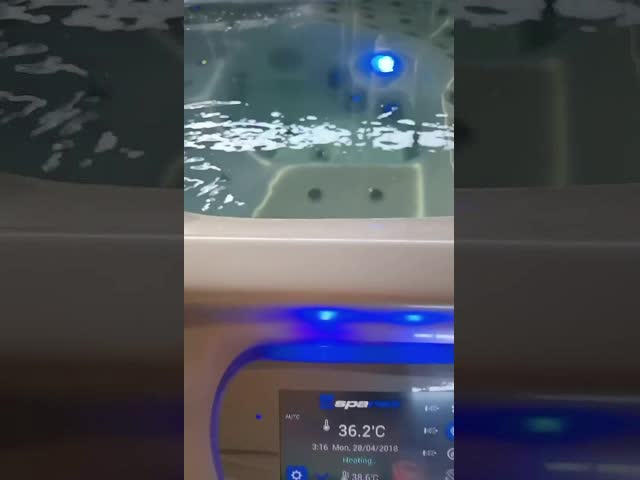 Акриловый массаж терапия горячая ванна спа-купа джакузи ванна для отдыха на открытом воздухе 5 человек видео