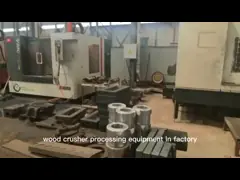 деревянный паллет 10t/h задавливая шредер 1600-600 паллета машины video