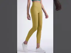 Дышащая спортивная одежда Высокая талия Скрытый карман Четырехсторонние стрейч Спортивные леггинсы Штаны для йоги Колготки для тренировок video