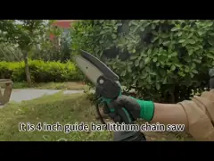 4 мотора цепной пилы дюйма 21v цепная пила руки Handheld мини безщеточного мини одиночная video