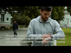 Цифровой клинический носимый пульсоксиметр для запястья 35g 86kPa-106kPa Атмосферное давление video