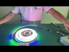 DC24V DMX512 светодиодный гибкий световой свет RGBW 60LEDS/M 20 пикселей/M video