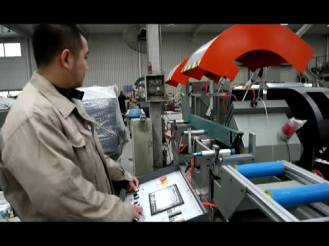380V 50Hz Alumínio Máquina de Portas de Janela CNC Double Mitre Saw