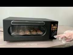 печи Фриер воздуха нержавеющей стали 18Л с управлением термостата шкафа регулируемым video