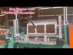 Machine de production de plateaux de poudre d'œuf pour déchets de papier automatique Système contrôlé par PLC