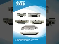 CN соединителя SCSI PCB прямой печатает 100pin 1.27mm женский соединитель MDR video