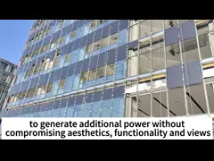 Outdoor Courtyard Solar Building Roof / Sunshade / Canopy Skylight With BIPV Facade System