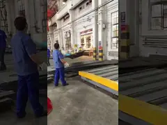 Управление PLC цифрового дисплея машины CNC 9 Rolls выправляя для высокопрочных плит video