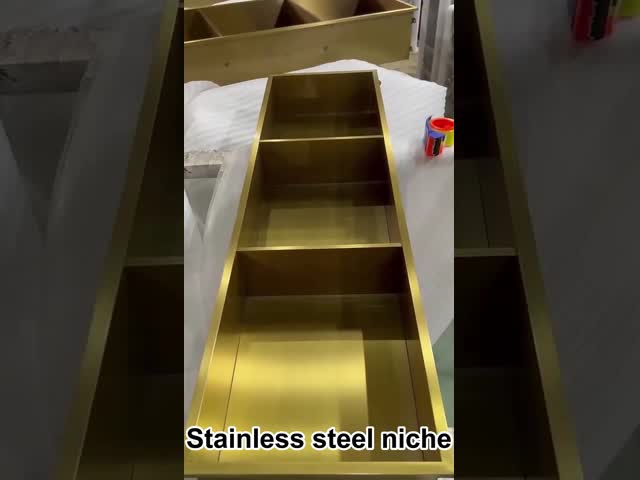 Matt Stainless Steel Niche Inserted Wall Shower Niche Stainless