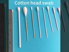 7.4 Inch Disposable Cotton Swab Medical With Big Head Hole On Handle Cleaning Sticks