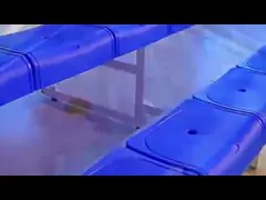 Dostosowanie kolorów Aluminiowe zewnętrzne metalowe trybuny z podwójnym pedałem i siedzeniami