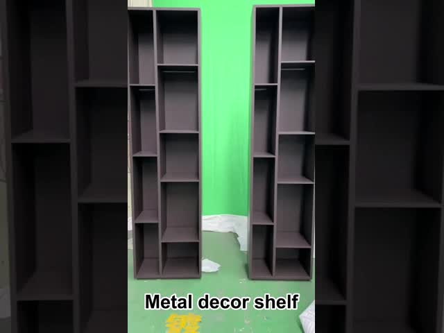 Standing Modern Bookshelf Room Dividers Stainless Steel Indoor