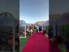 Большие роскошные геодезические чистые прозрачные наружные купола палаты иглу video