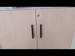 Уменьшите шкаф двери качания края 5mm двойные слои покрывают стальной шкаф офиса video