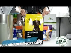 Сумка собачьей еды собаки для упаковки еды собаки, ресеалабле молния стоит вверх сумка корма для домашних животных, стоит вверх сумка корма для домашних животных упаковывая, суплемен video