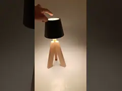 Перезаряжаемые деревянная низкопробная батарея освещала ночи для питомника 200lm video