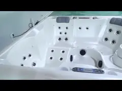 China Improve Sleep Relax Muscles Hot Tub With Overflow Fountain Outdoor supplier