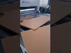 Флексо печатная картонная коробка режущая машина с ножом video