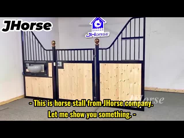 Professional Aesthetic Prefab Portable Horse Stall Fronts With Broad Door