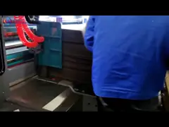 5 цветов флексо печать гофрированная коробка печатная машина для картонной коробки video