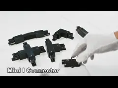 Square Track Lighting Rail System 4 Wire Three Circuit Ceiling Light Rail System