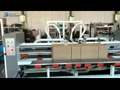 Полностью автоматическая картонная коробка папка клеевая машина для производства фруктовых коробок video