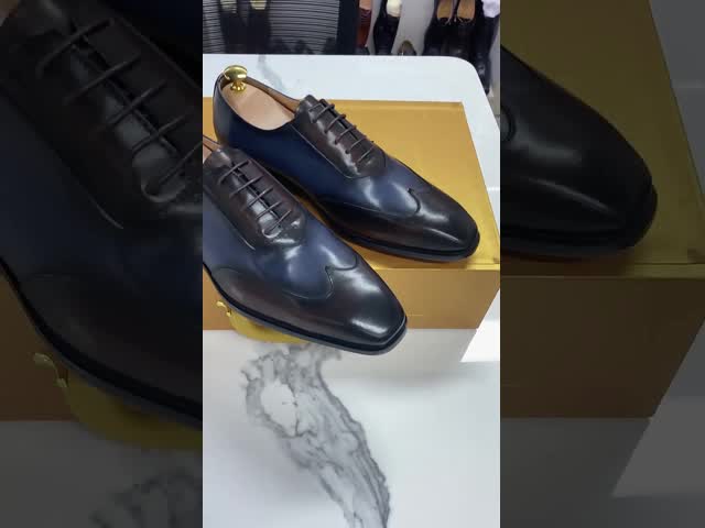 OEM Formal Men's Dress Shoes Low Heel Mens Goodyear Welted Shoes