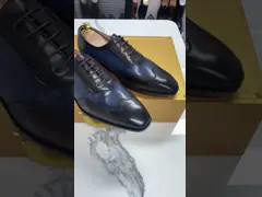 OEM Формальные мужские обувь на нижнем каблуке мужские обувь Goodyear Welted video