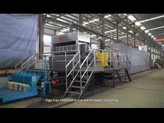China High Effective Egg Crate Making Machine , Egg Carton Press Machine 30kw supplier